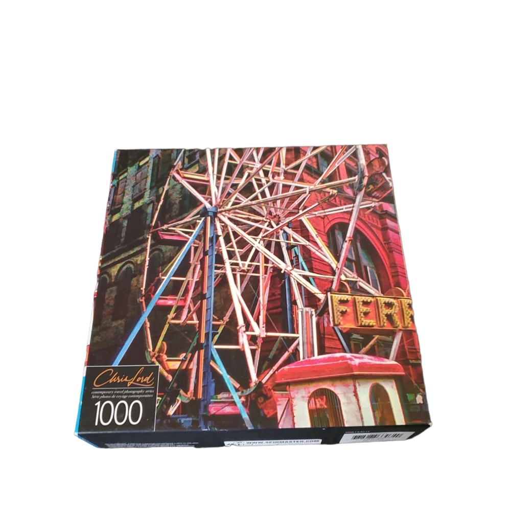 Chris Lord A FERRIS WHEEL AT A STREET FAIR ON MOTT STREET 1000 pc puzzle